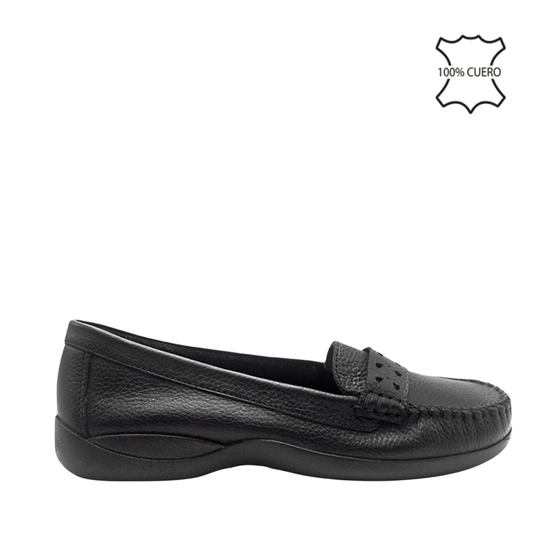 Mocasines Saribel para mujer color negro