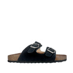 Sandalias flats Mirka negro para mujer