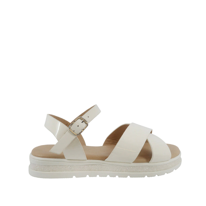 Sandalias Irene  para niña color blanco