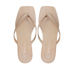 Sandalias flats Karen para mujer color nude