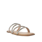 Sandalias flats Mady plateado para mujer
