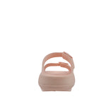 Sandalias flats Chunky para mujer color blush