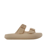 Sandalias flats Chunky  para mujer color taupe