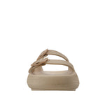 Sandalias flats Chunky  para mujer color taupe