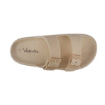 Sandalias flats Chunky  para mujer color taupe