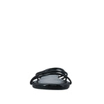 Sandalias flats Keren negro para mujer