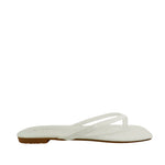 Sandalias flats Karen blanco para mujer