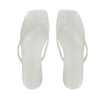 Sandalias flats Karen blanco para mujer