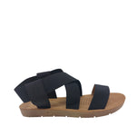 Sandalias flats Ana para mujer color negro