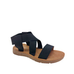 Sandalias flats Ana para mujer color negro