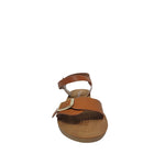 Sandalias flats Sulen  para mujer color camel