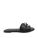Sandalias flats Mariam para mujer color negro