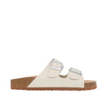 Sandalias flats Mirka para mujer color hueso