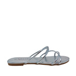 Sandalias flats Keren plateado