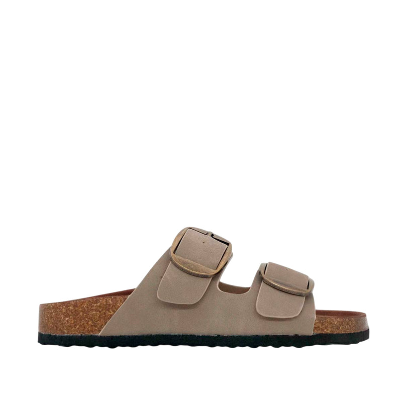 Sandalias flats Mirka para mujer color taupe