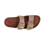 Sandalias flats Mirka para mujer color taupe