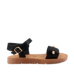 Sandalias flats Roma negro