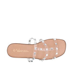 Sandalias flats Valeria blanco