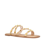 Sandalias flats Bianca para mujer color dorado