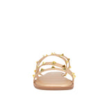 Sandalias flats Bianca para mujer color dorado