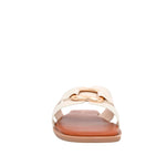 Sandalias flats Mia para mujer color hueso