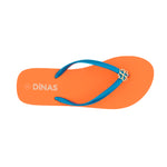 Sandalias flats Dany para mujer color naranja