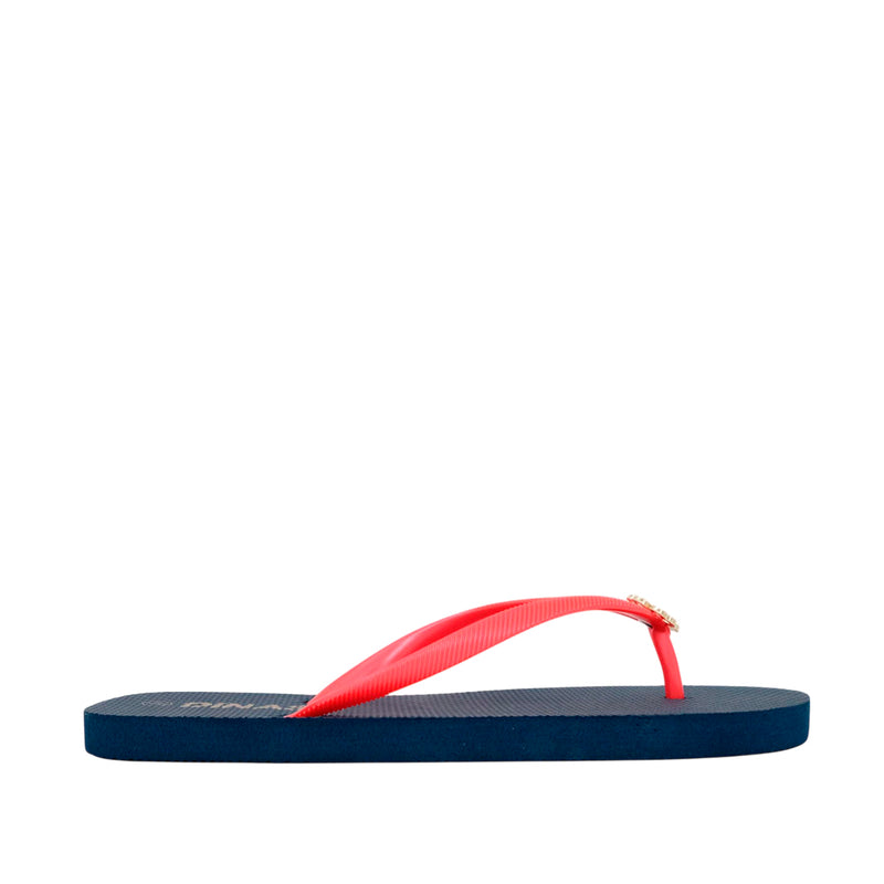 Sandalias flats Dany para mujer color navy
