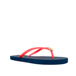 Sandalias flats Dany para mujer color navy