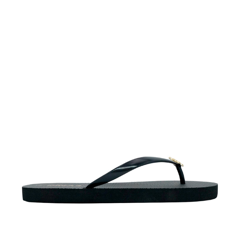 Sandalias flats Dany para mujer color negro