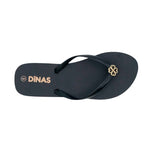 Sandalias flats Dany para mujer color negro