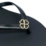 Sandalias flats Dany para mujer color negro