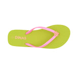 Sandalias flats Dany para mujer color verde