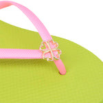 Sandalias flats Dany para mujer color verde