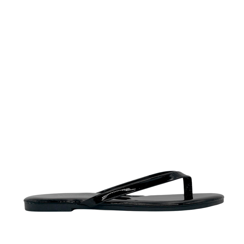 Sandalias flats Kenya para mujer color negro