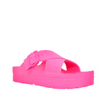 Sandalias flats Milan para mujer color rosado