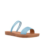 Sandalias flats Victoria para mujer color celeste