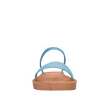 Sandalias flats Victoria para mujer color celeste