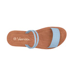 Sandalias flats Victoria para mujer color celeste