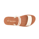 Sandalias flats Victoria para mujer color hueso