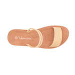 Sandalias flats Victoria para mujer color beige