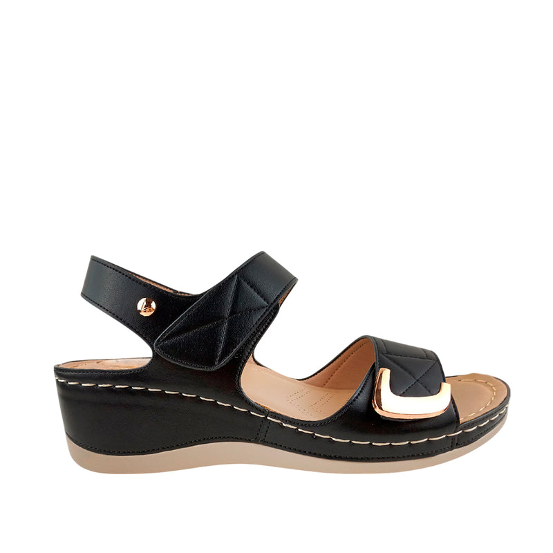 Sandalias Adela para mujer color negro