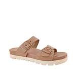 Sandalias flats Dakota para mujer color taupe