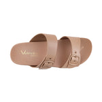 Sandalias flats Dakota para mujer color taupe