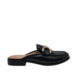 Mules loafers Kamila para mujer color negro