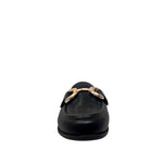 Mules loafers Kamila para mujer color negro
