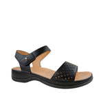 Sandalias flats Lana para mujer color negro