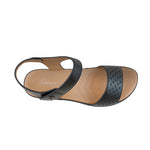 Sandalias flats Lana para mujer color negro