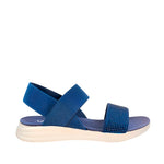 Sandalias flats Marisa para mujer color navy