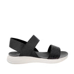 Sandalias flats Marisa para mujer color negro