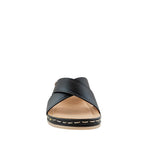 Sandalias slip on Samantha para mujer color negro